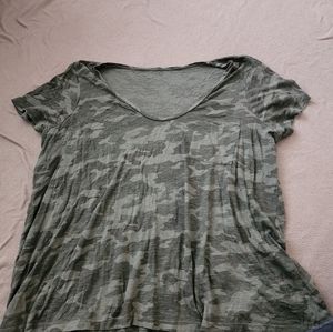 Caslon camouflage top